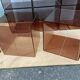 Étagères cubes en plexi fumé 70