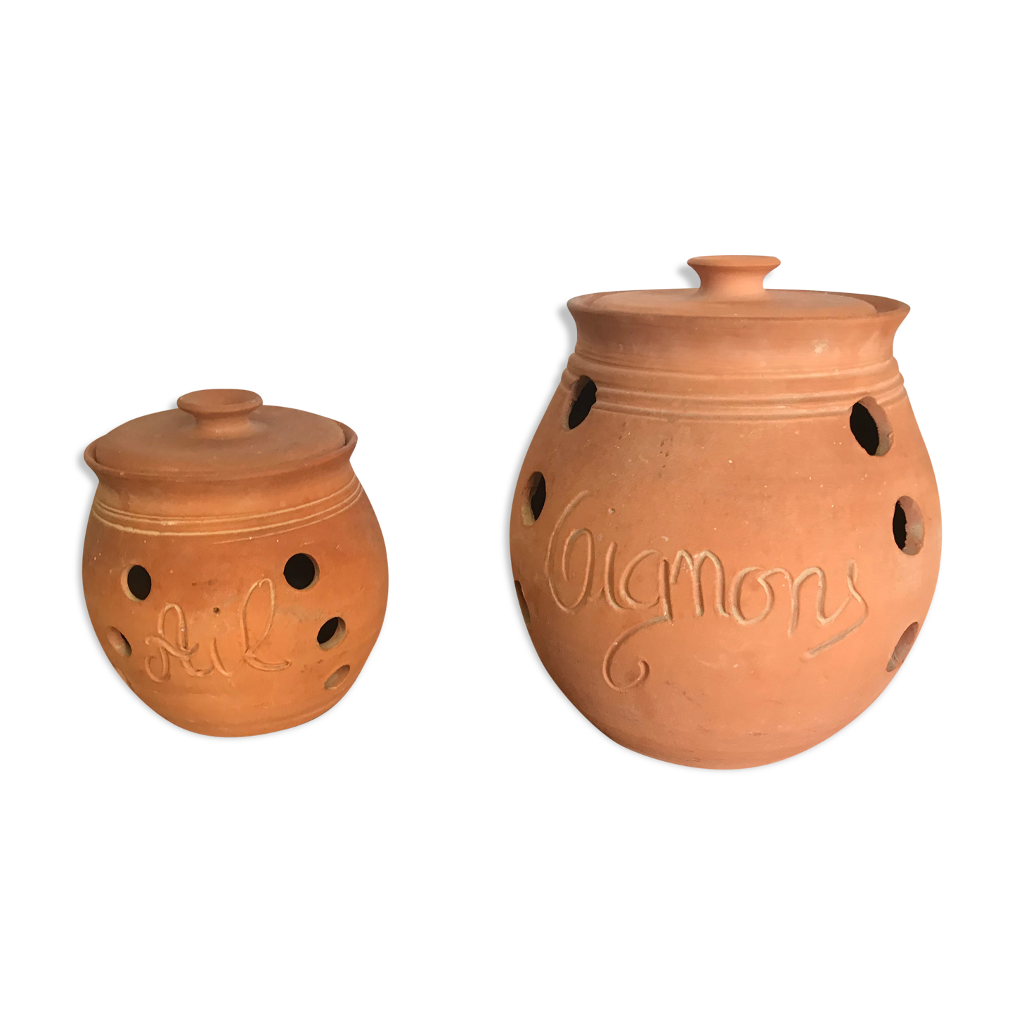 Vallauris terracotta pots