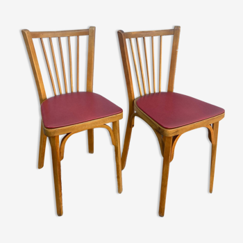 Pair of Baumann 50s bistro chairs