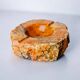 Ocher alabaster ashtray by Romano Bianchi, Italy, 1970s