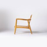 Pair of Scandinavian-style armchairs by Sedláček & Vyčítal for Dřevotvar Jablonné nad Orlicí, 1960s