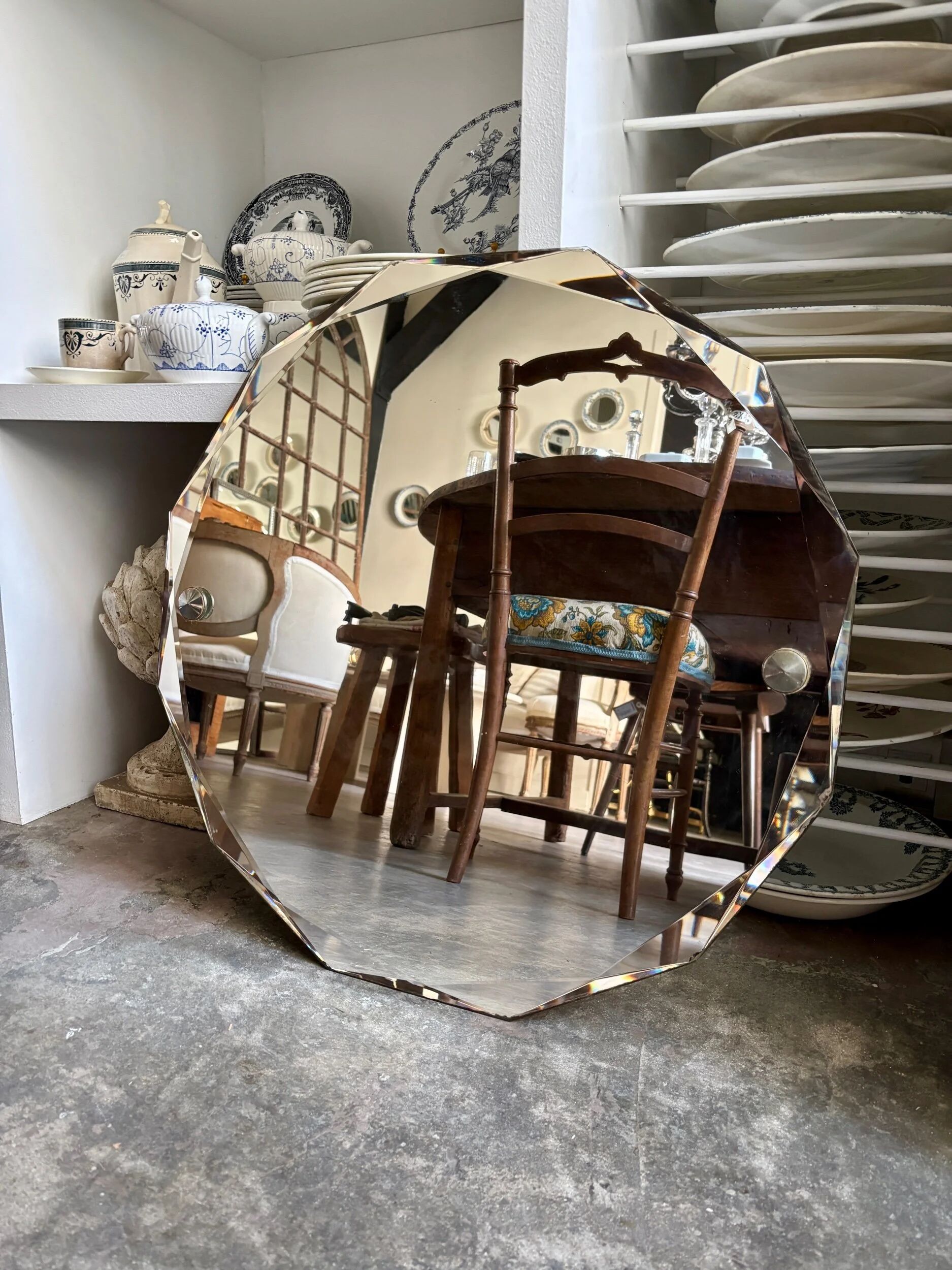 Miroir dodécagonal biseauté ⌀ 60 cm