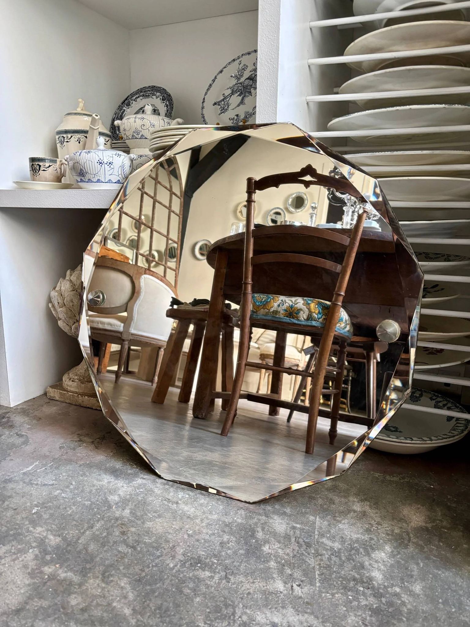 Miroir dodécagonal biseauté ⌀ 60 cm