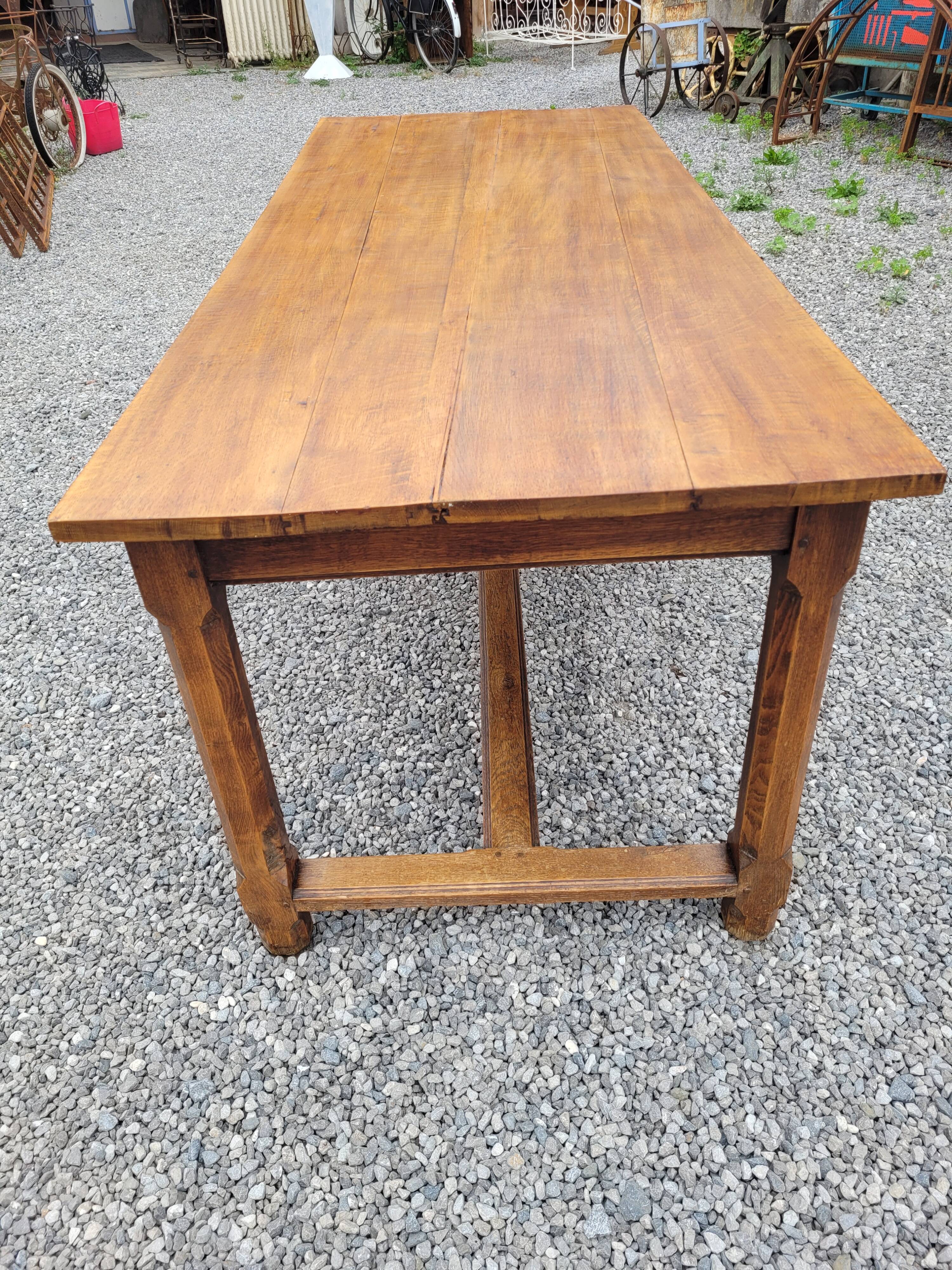 Old farmhouse table in solid oak 200×80cms