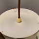 Hanging lamps, made of aluminium and rosewood veneer