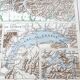 Vintage map of Switzerland 43x43cm from 1950