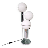 Lampe Space en métal chromé et globe en opaline, 1970