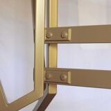 1960s Italian Dining Table With oval Carrara Marble Top And Iron Structure