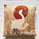 Vintage bird cushion
