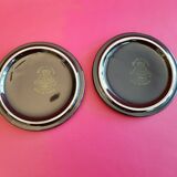 Pair of bottle bottoms  Leon Longwy