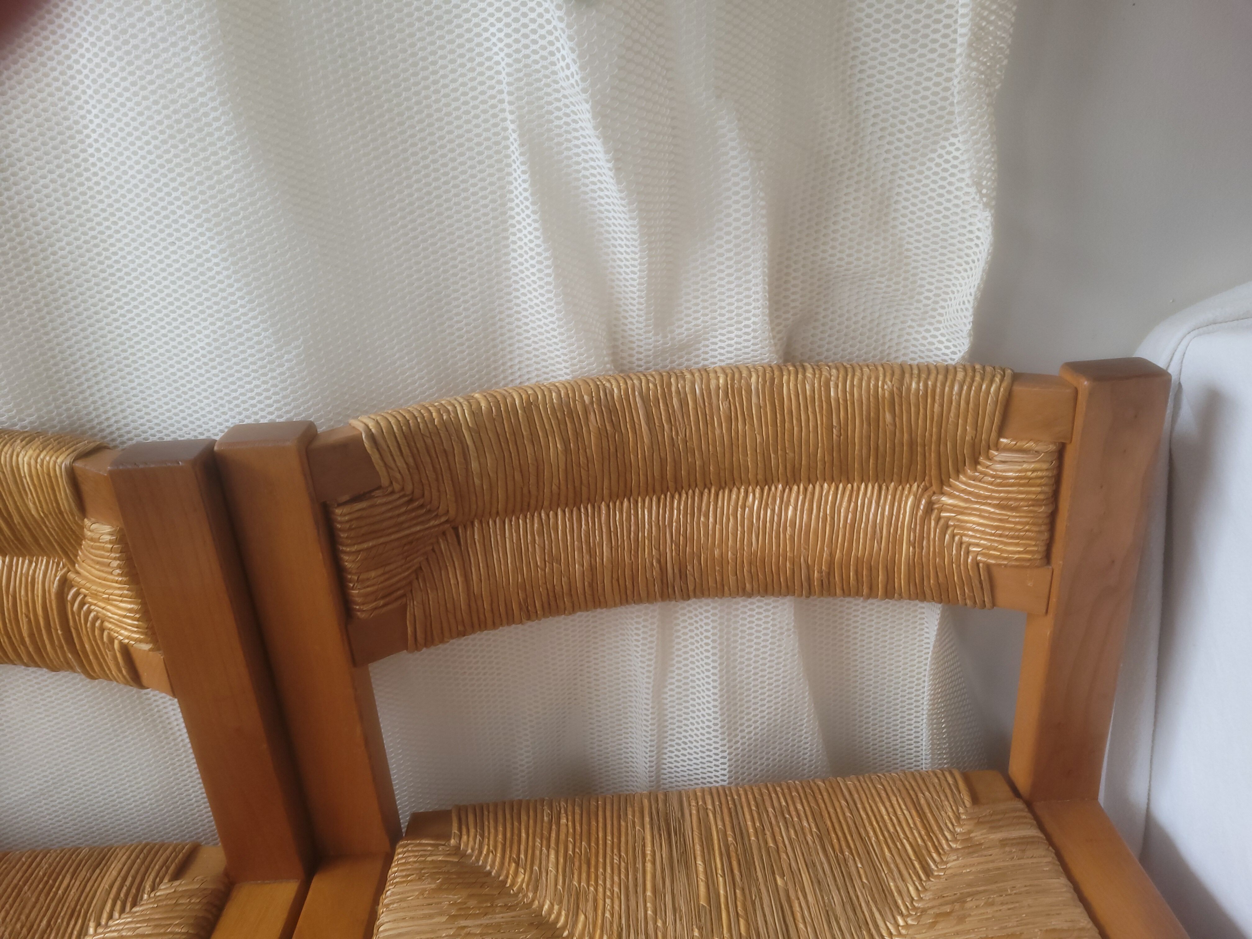 Series of 4 elm chairs and mulched back house revival