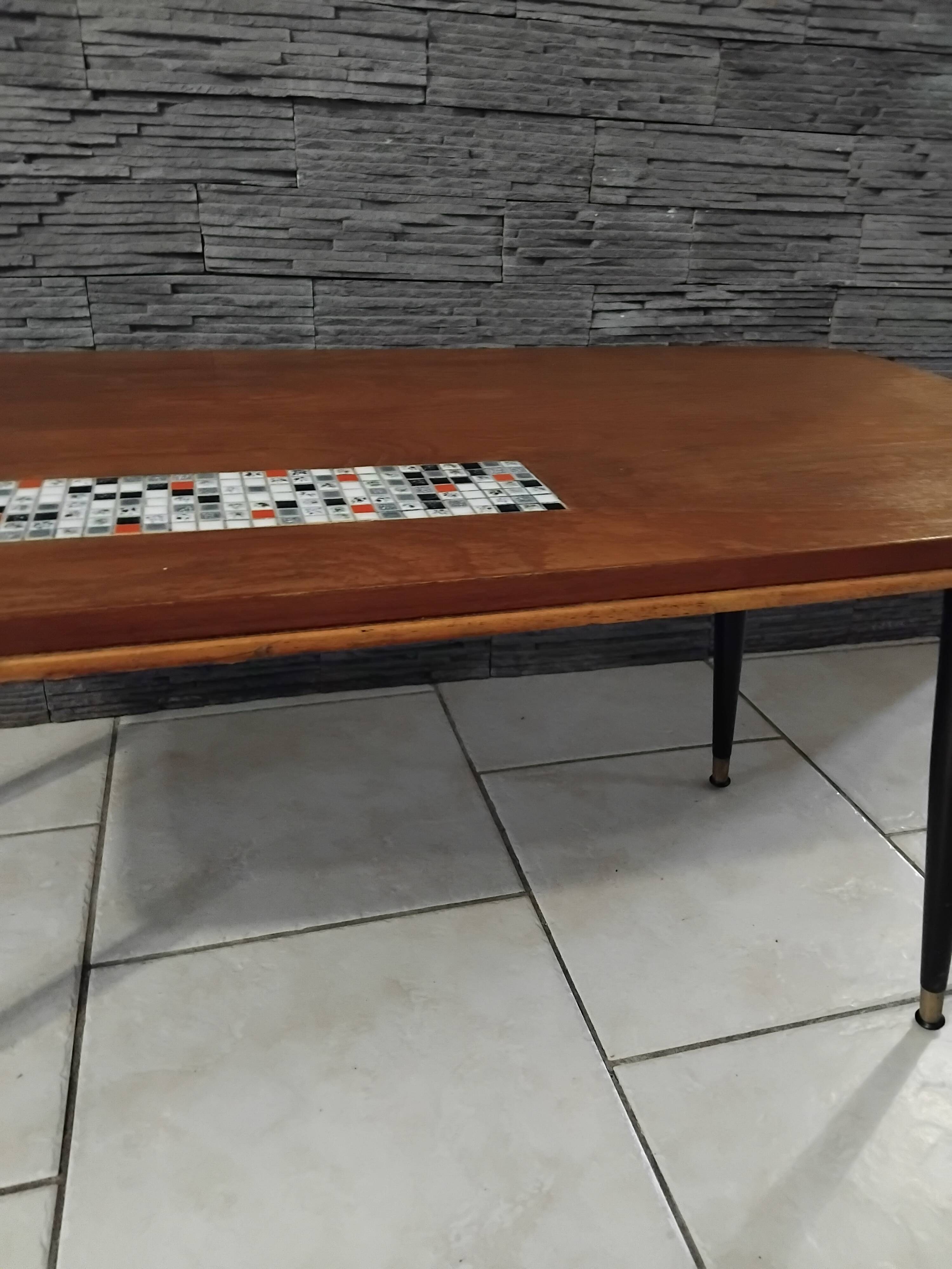 Vintage coffee table from the 1950s design.