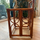 Vintage rattan side table