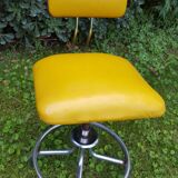 Fasem chair design Henri Liber, mustard color