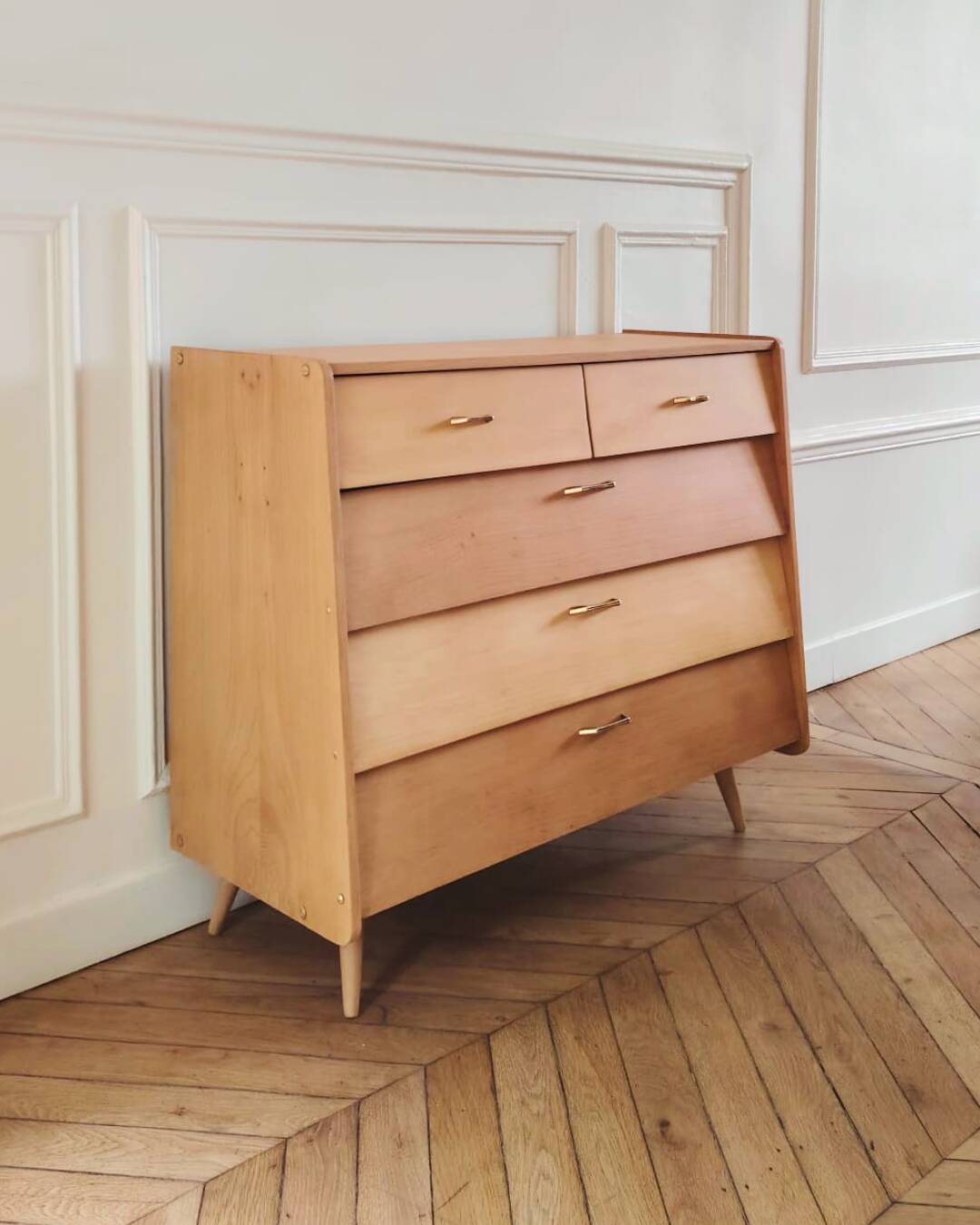 Renovated vintage shoe cabinet, 1960s