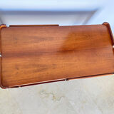 Walnut coffee table with two drawers, Italy 1970s
