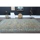 1970s Vintage Persian Handmade Wool Cotton Orange Area Rug 265x372