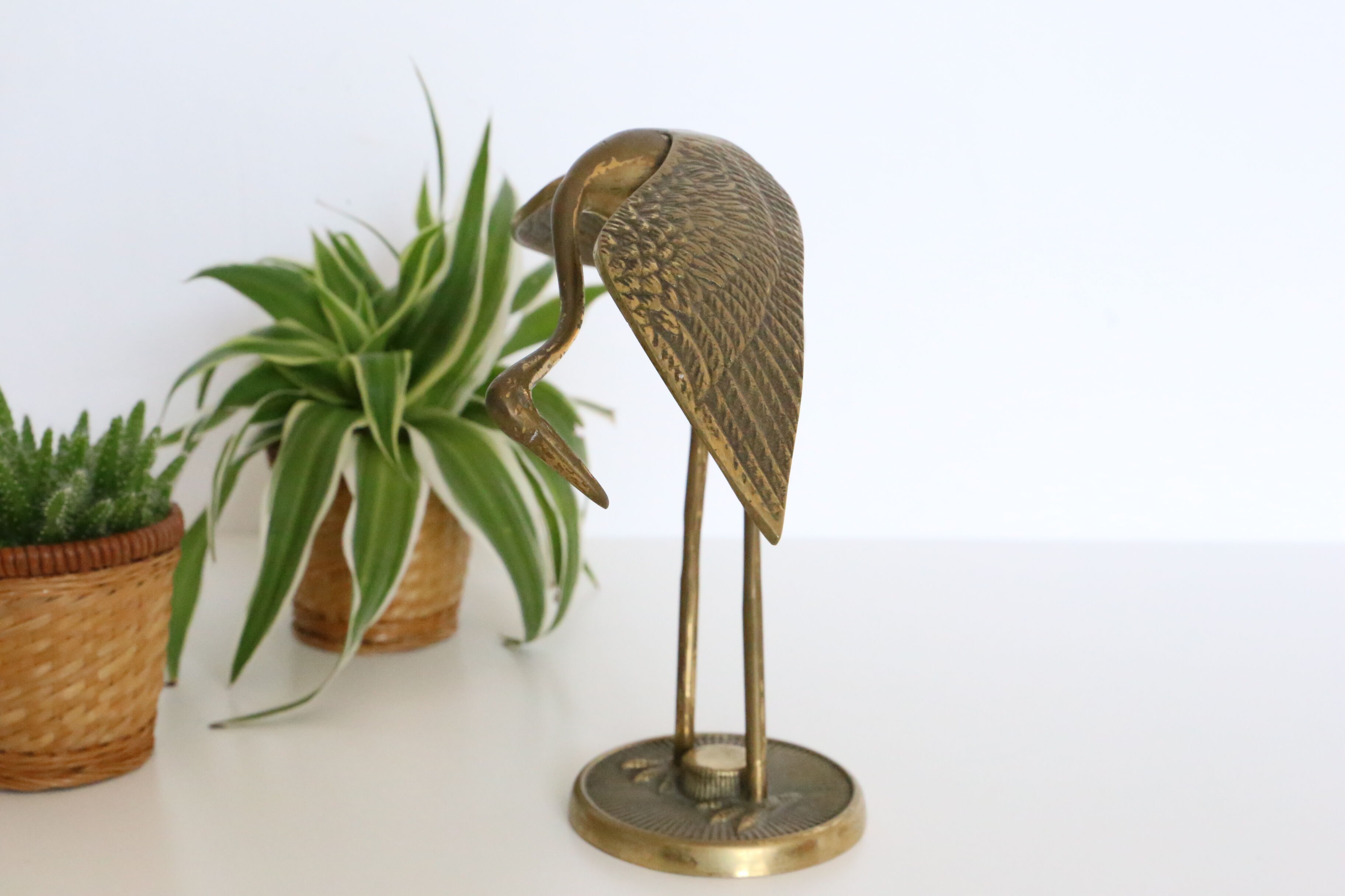 Brass stork