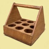 Vintage wooden glass holder