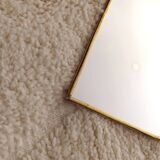 Handcrafted brass teardrop mirror