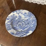 Assiettes terre de fer bleues ironstone