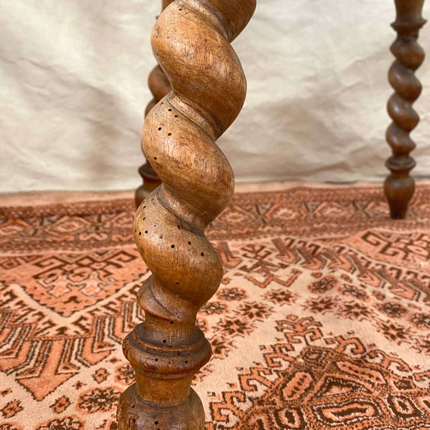 Antique Alsatian chair in carved wood