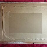 Tableau peinture nature morte fleurs signé Peyrinaud cadre bois