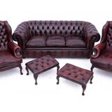 Unique Chesterfield set, Western Europe, mid-20th century.