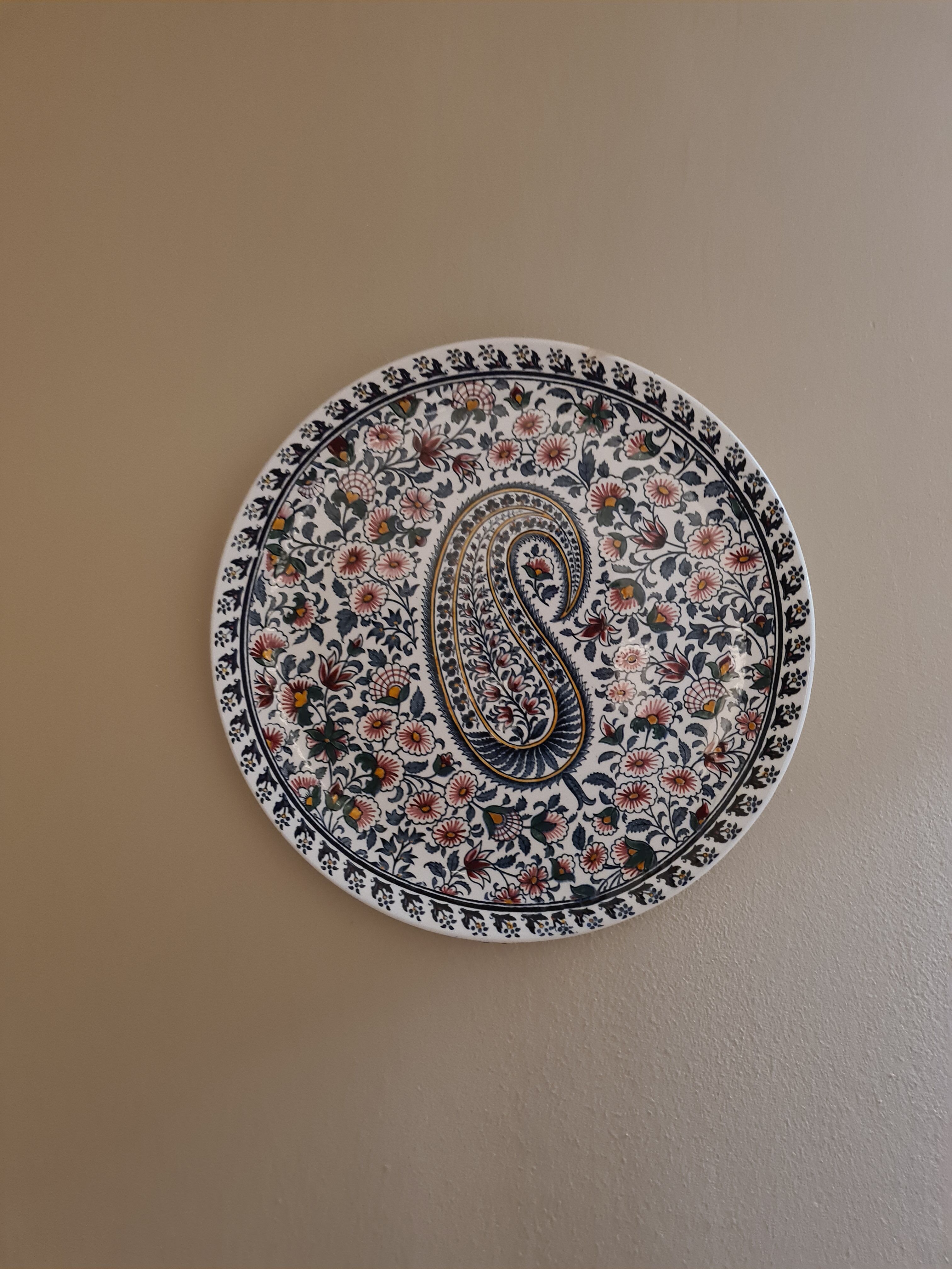 Assiette murale gien