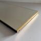 Minimalist rectangular wall mirror with a brass frame, 1960s, Germany