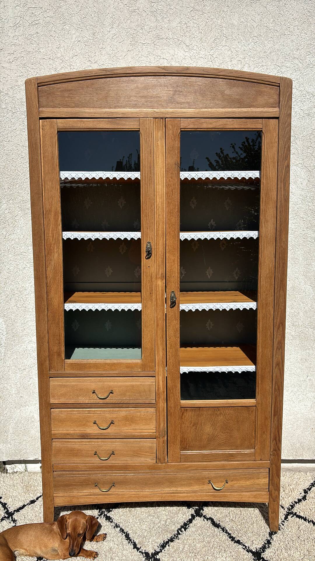Vitrine en chêne
