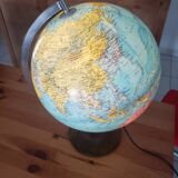 Barren luminous earth globe