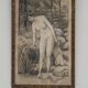 Fusain Femme nue estampe encadrée
