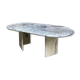 Table basse ovale en marbre
