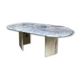 Table basse ovale en marbre