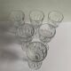 6 crystal wine glasses