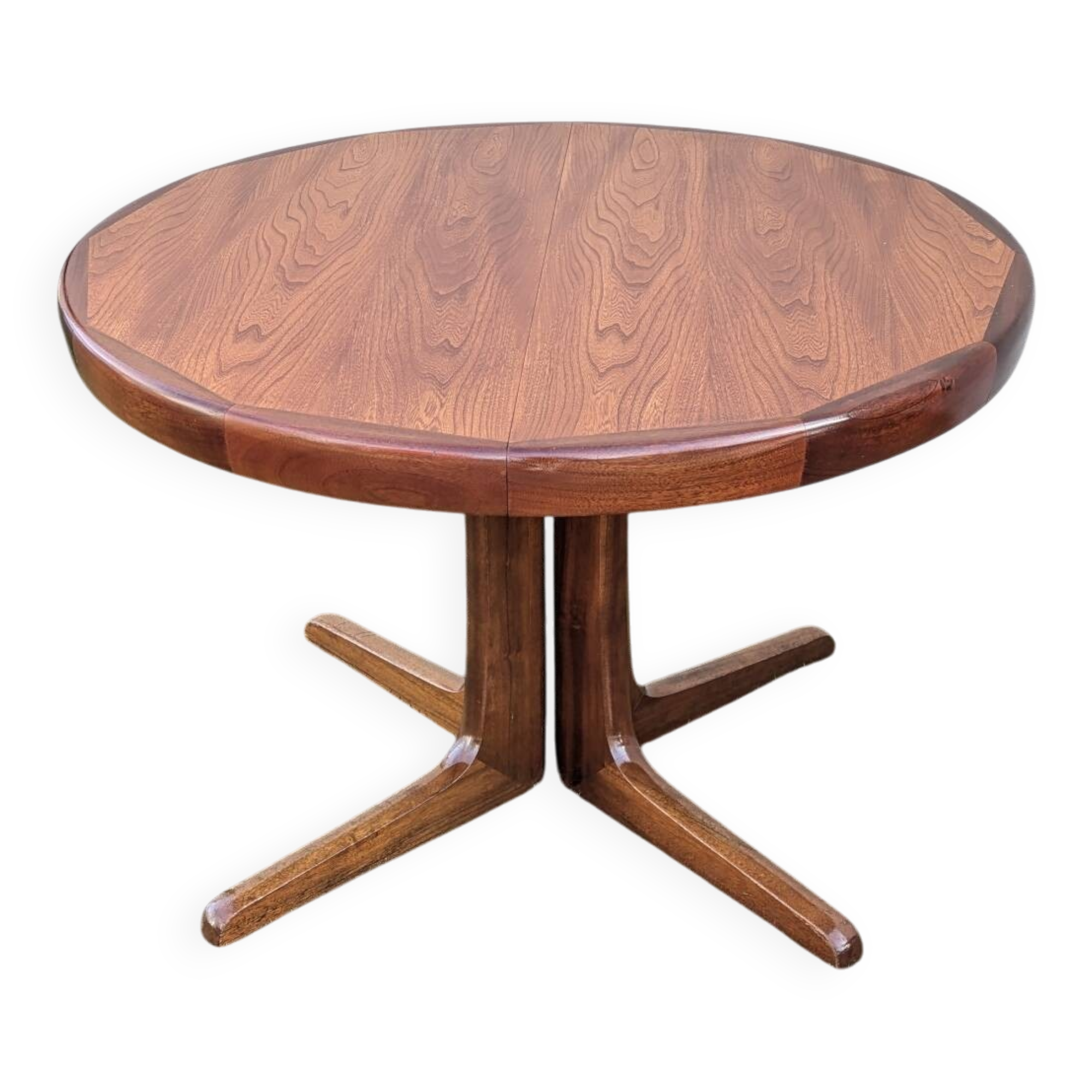Baumann vintage dining table, solid wood, extensions