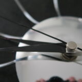 Wall clock spider chrome design karlsson vintage 1970-80