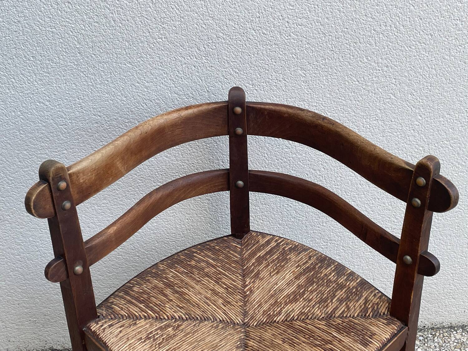 Vintage corner armchair