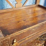 Old art deco display case in Burmese teak