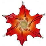 Vase en verre de Murano torsadé