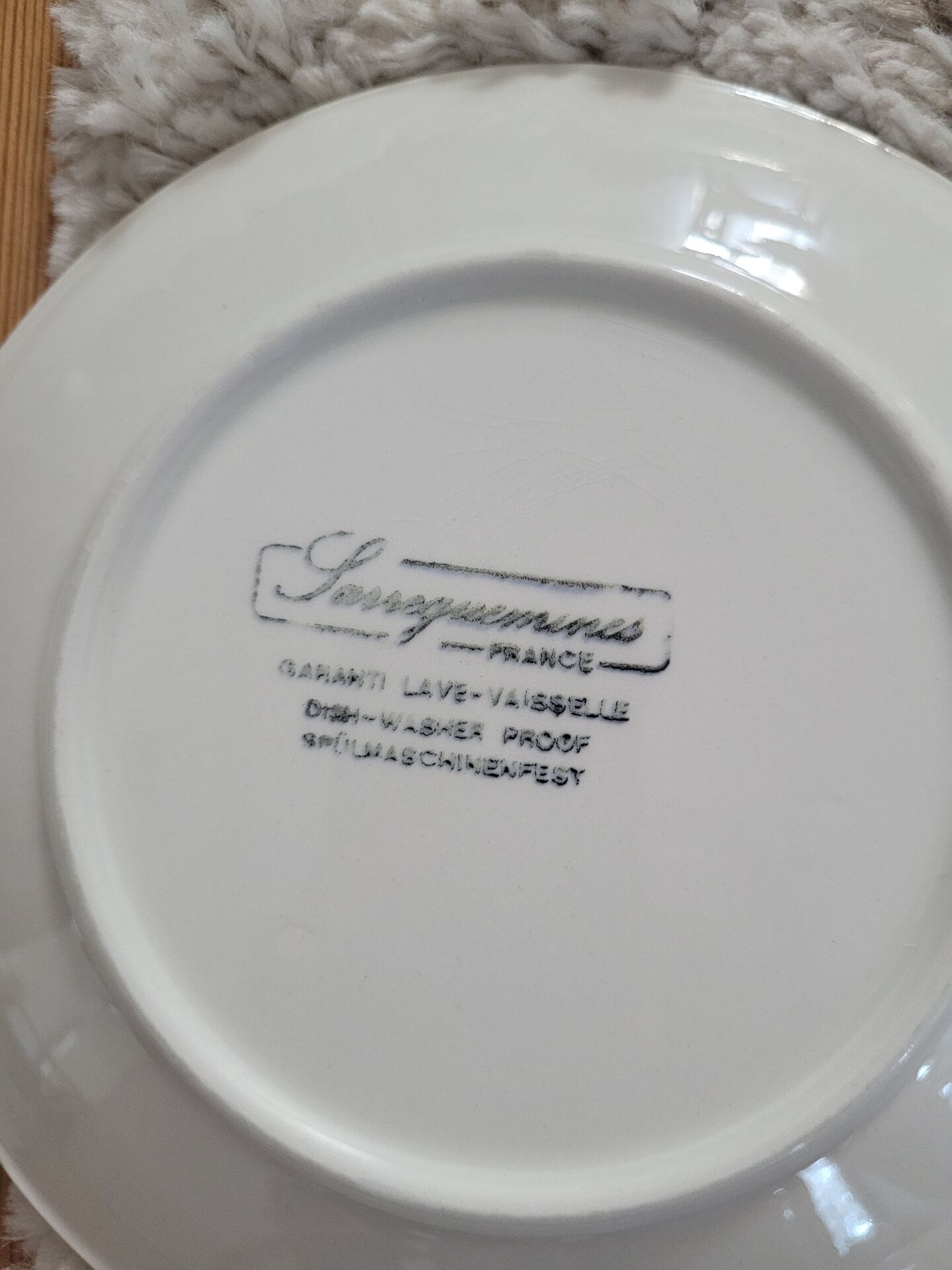 Lot de 6 assiettes à dessert Sarreguemines