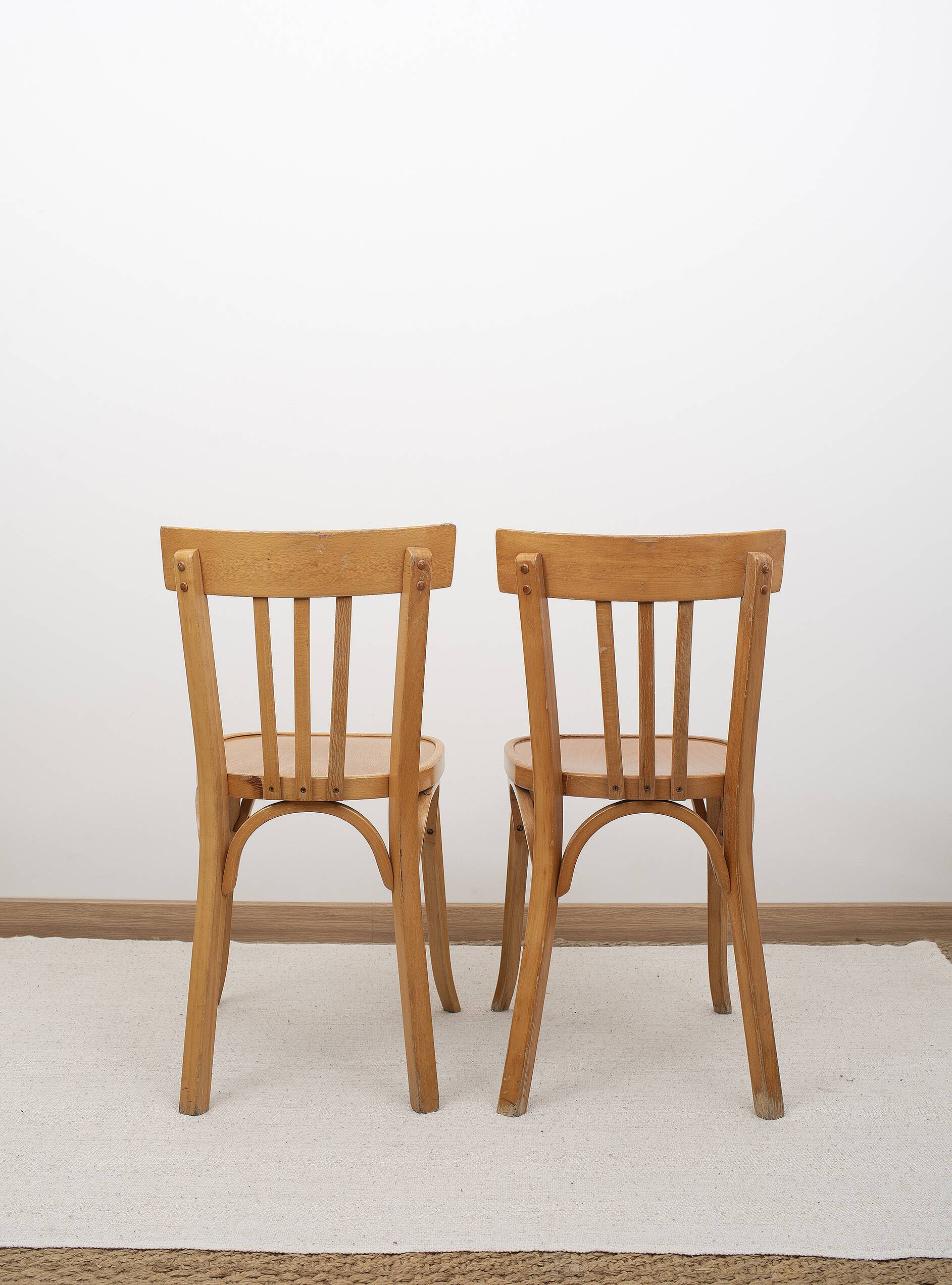BAUMANN bentwood bistro chairs, set of 4