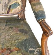 Louis XV period cabriolet armchair stamped MDLP by Martin Delaporte