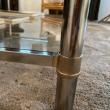 Table basse double plateau verre