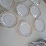 Set of 8 Limoges porcelain plates ADP ROYAL.