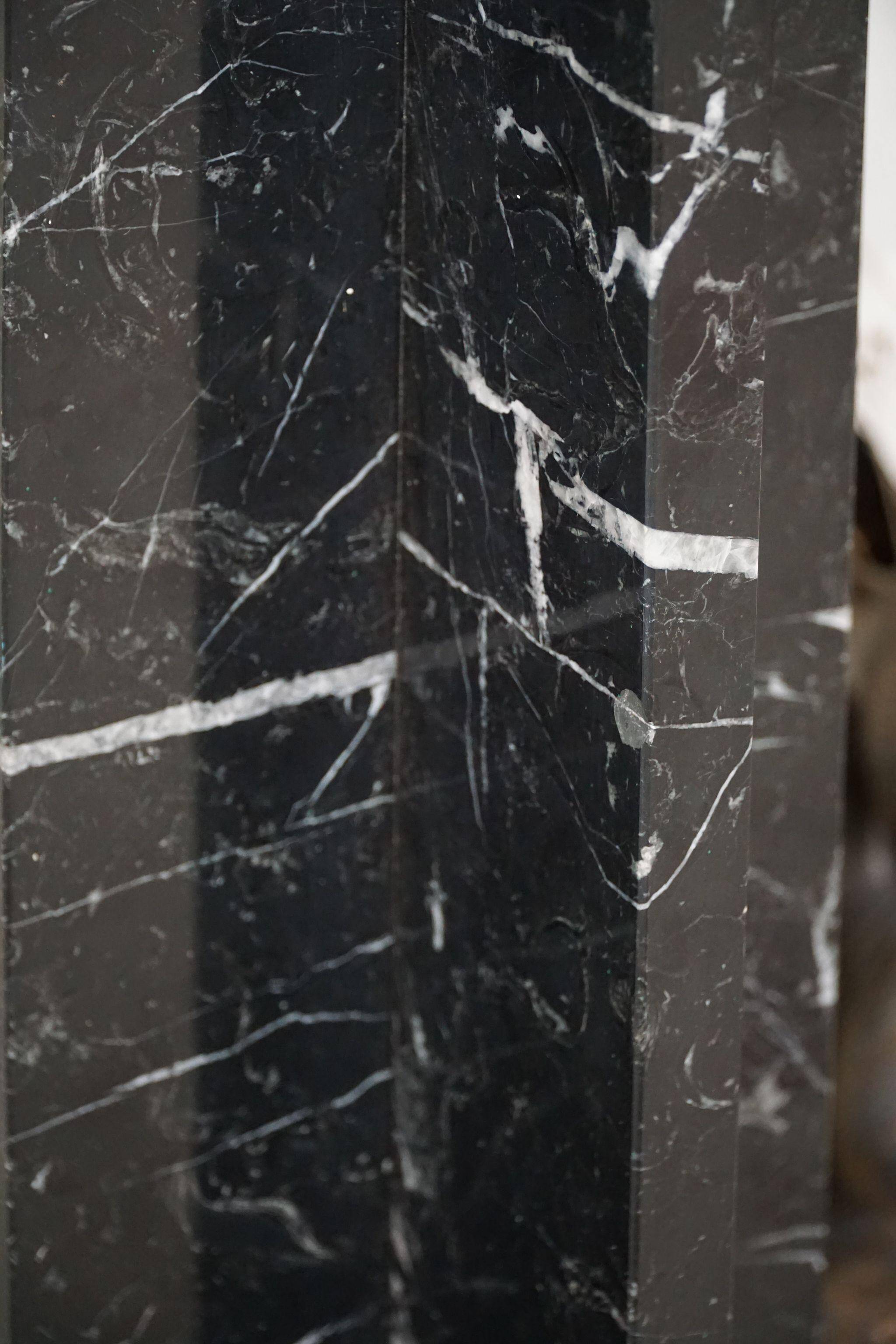 Massimo & Lella Vignelli, floor lamp in copper and marble, Wagneriana, Italy, 1986