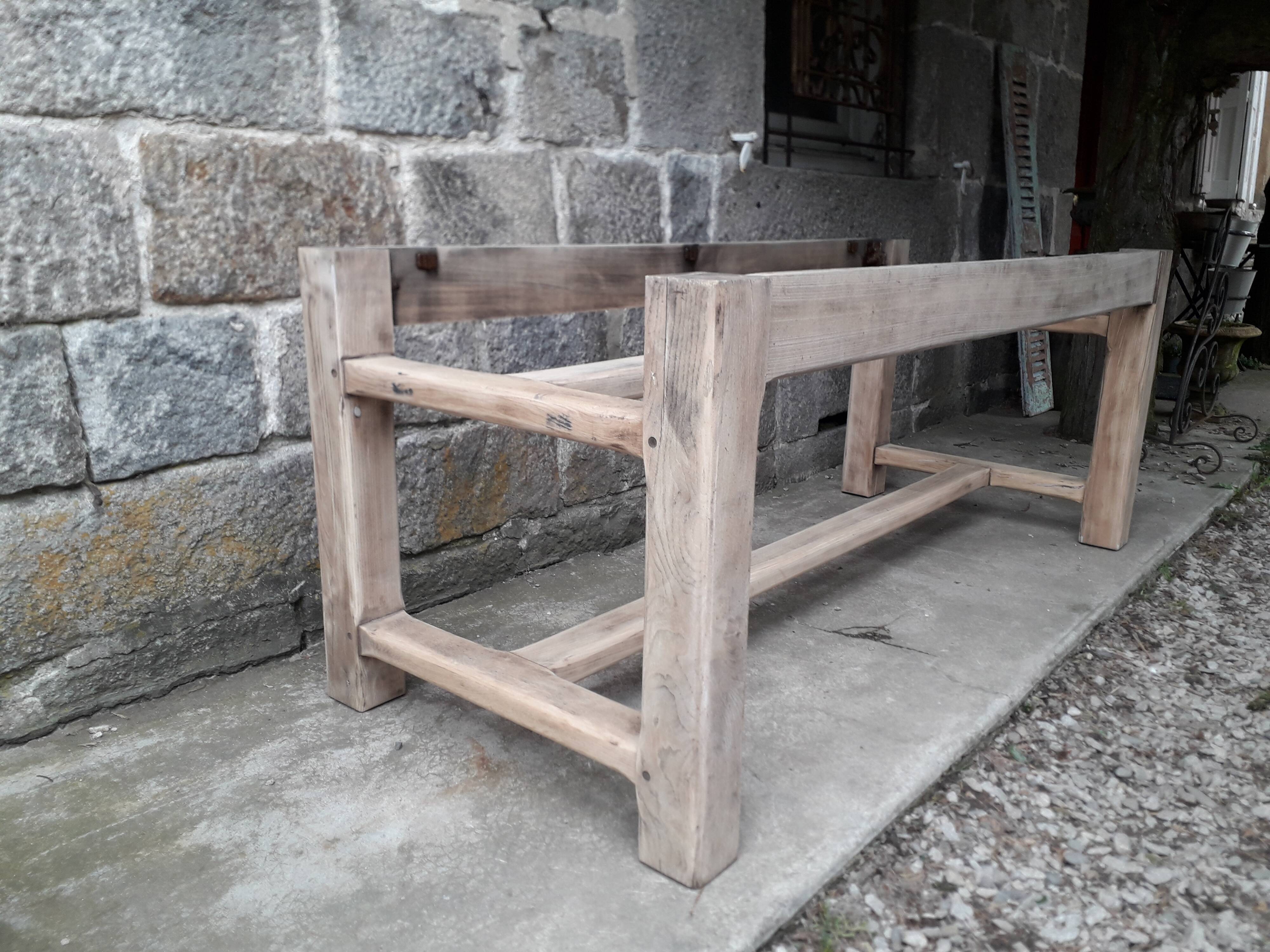 Solid oak farmhouse table, 200 cm