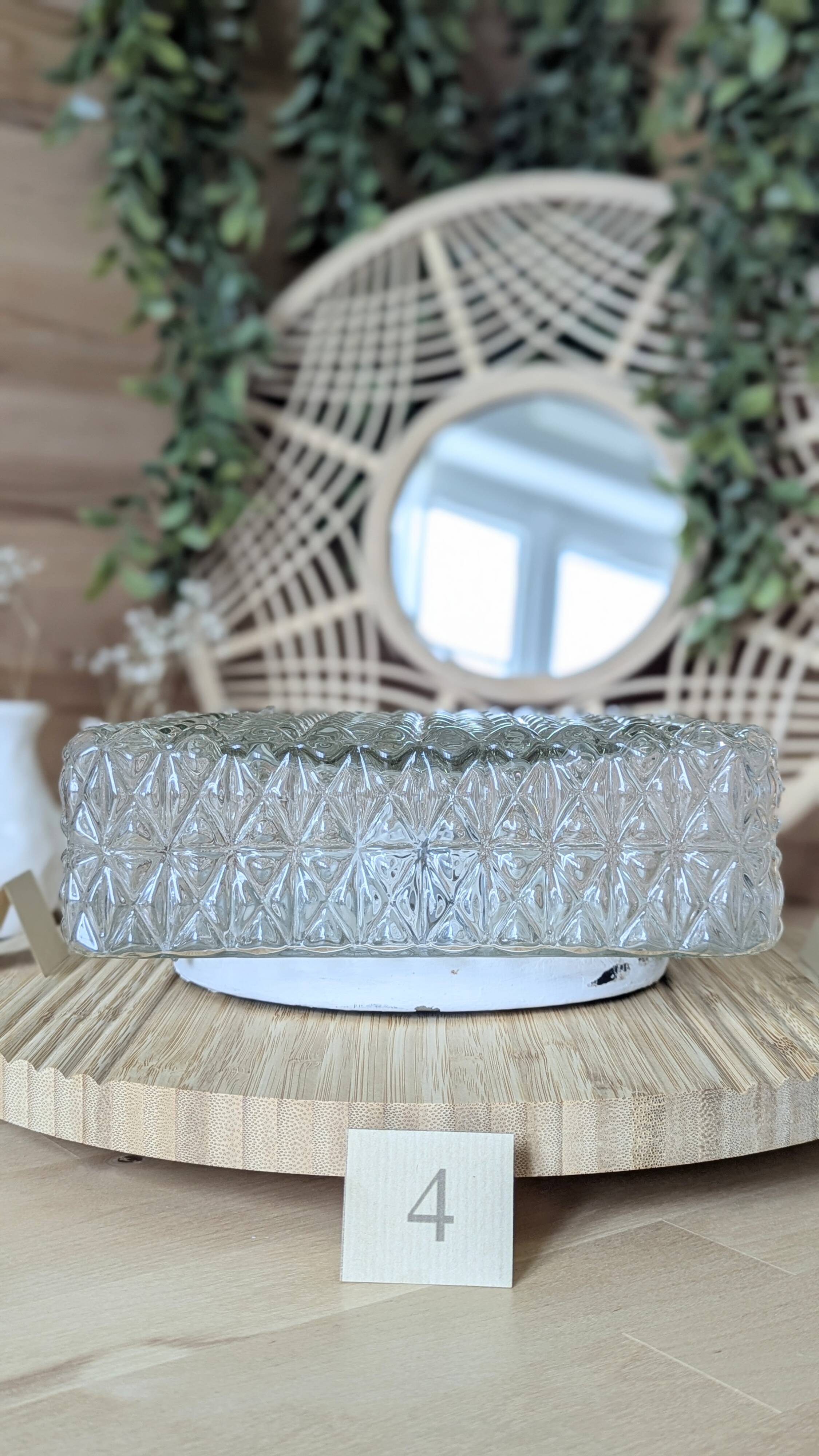 Vintage square ceiling light (L-0253)