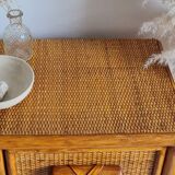 Vintage rattan sideboard